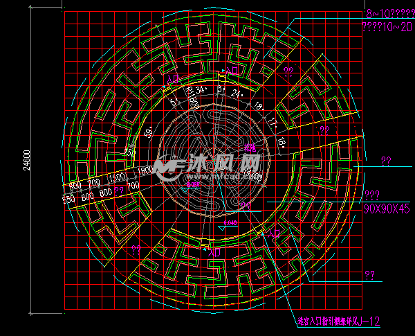 迷宫平面图设计cad图纸 - cad其他文化展示类建筑图纸