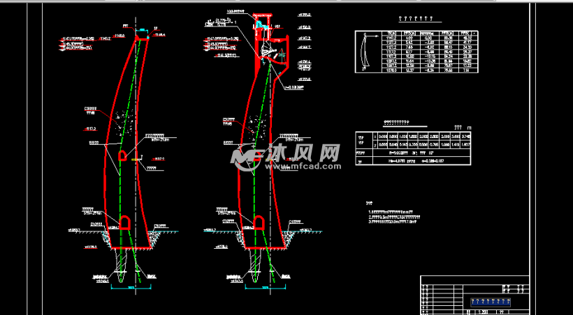 拱坝施工图设计图