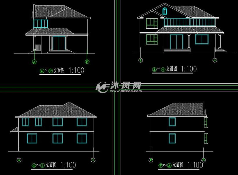 135平米2层江南木结构古典图纸设计施工平面大是多布满比例别墅图片