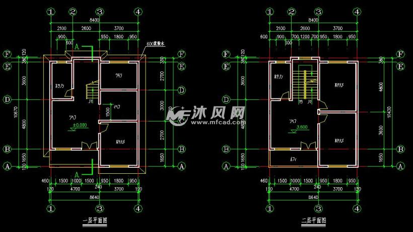 90平米3层河北老魏家私人别墅设计施工平面图