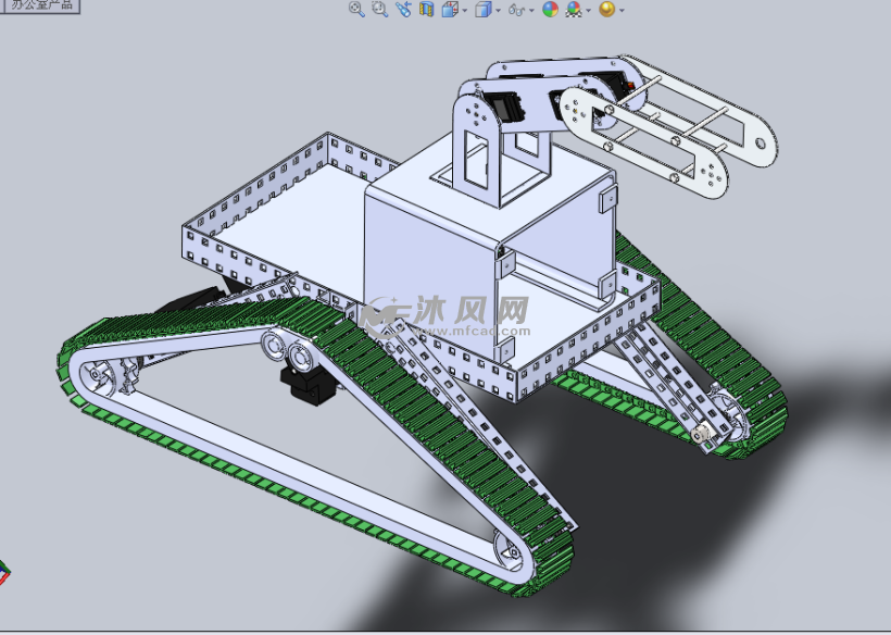 大学生制作的搬运机器人设计模型 - solidworks