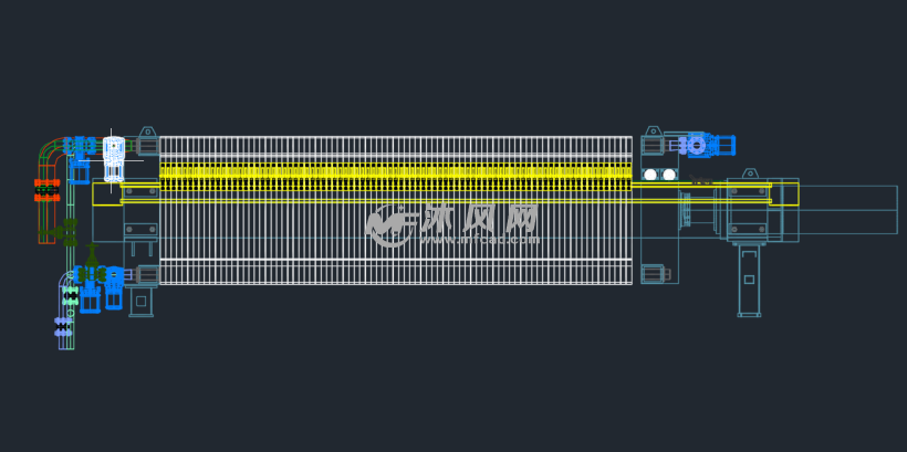 过滤机压滤机脱水设备环保设备矿山设备模型(
