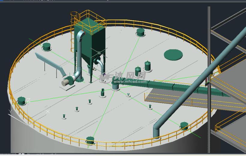 水泥厂控制筒仓设计 - AutoCAD矿山机械图纸下