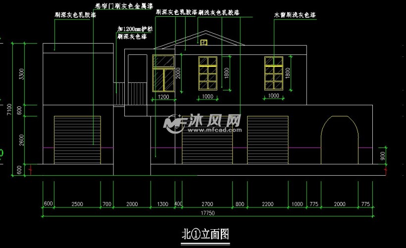 [合肥]某道路立面改造工程建筑施工图