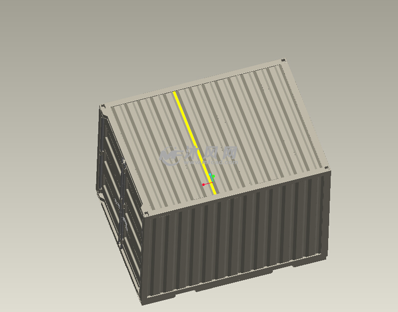 集装箱模型设计 solidworks瓶子容器类模型 沐风图纸