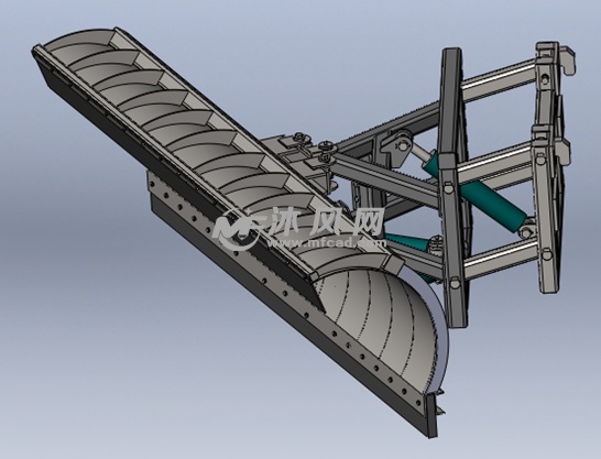 挖掘旋转机构设计模型 - solidworks机械设备模