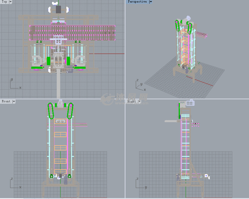 盒子电梯(升降机) - solidworks机械设备模型下载