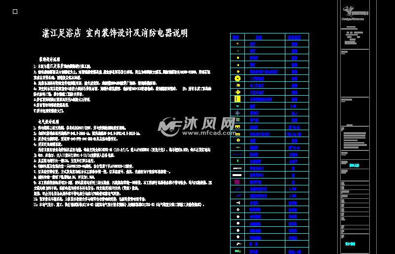 混搭风格足浴店设计施工图+高清无水印效果图
