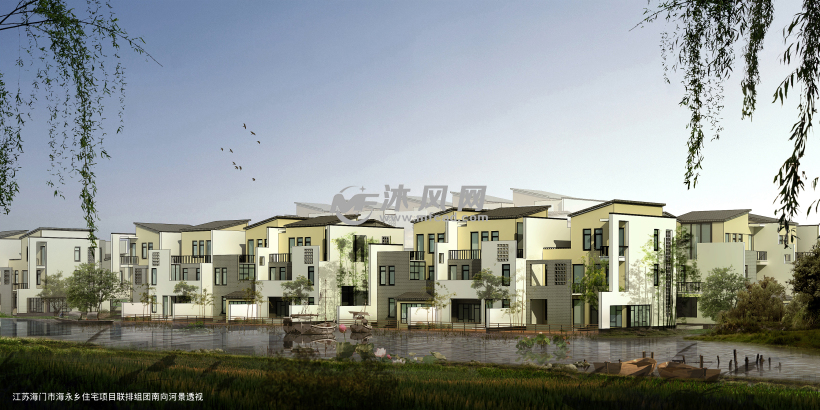 [崇明岛]某田园风光式小区住宅建筑结构施工图