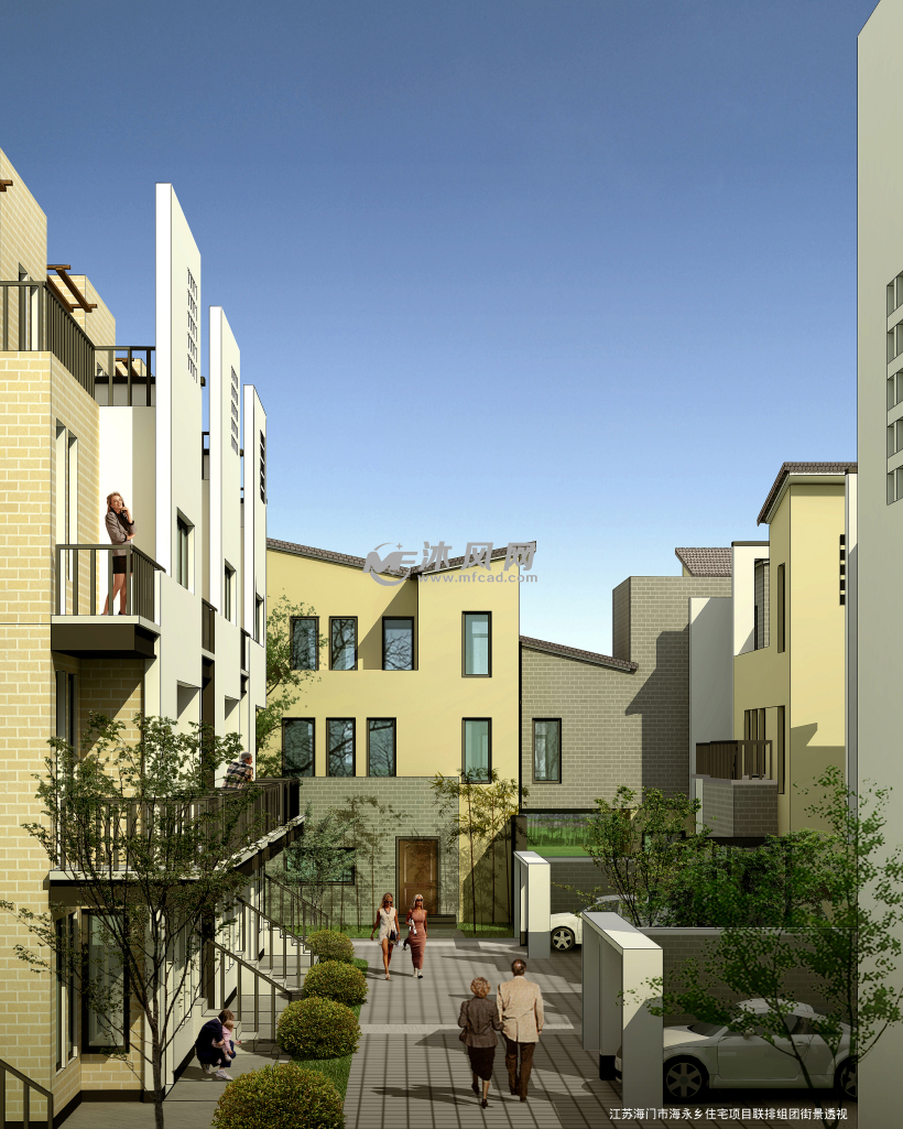 [崇明岛]某田园风光式小区住宅建筑结构施工图