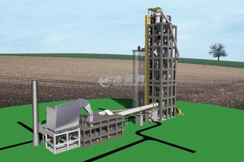 安得拉邦水泥厂设计模型 - AutoCAD矿山机械图