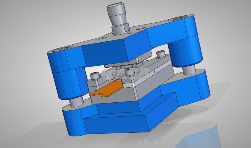 剪切冲压模设计模型 - solidworks小五金模型下