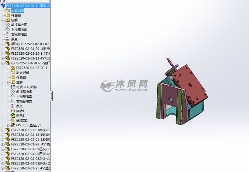 多角度调节机构,调节装置,solidworks源文件