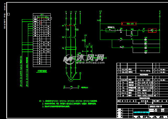电机控制原理及外引端子接线图