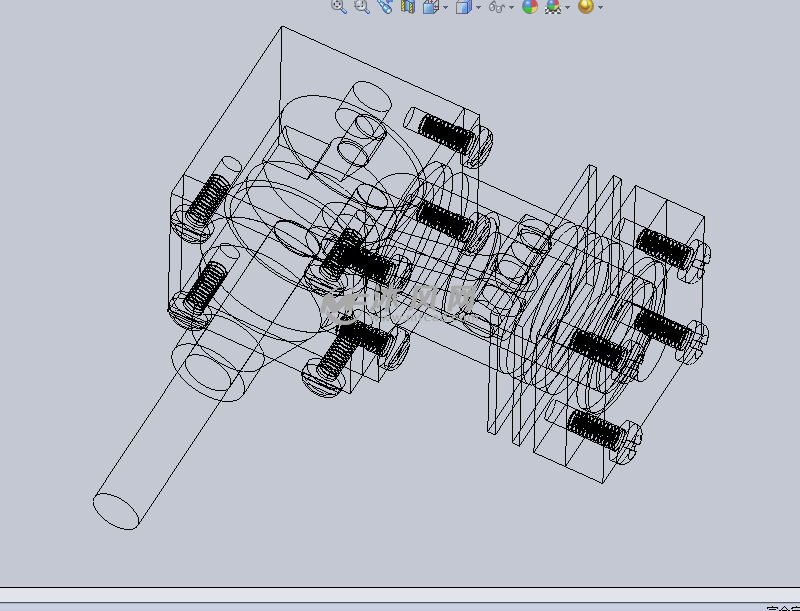 2冲程发动机设计模型 - solidworks机械设备模型