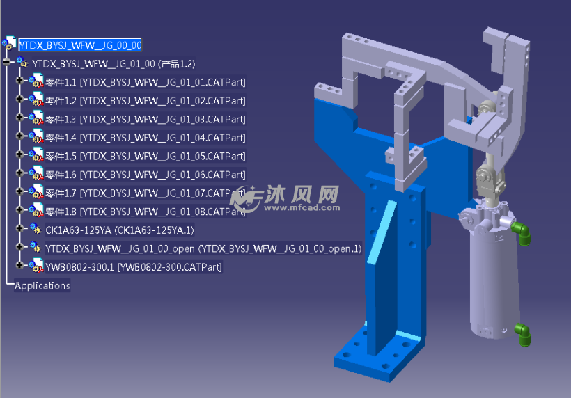 汽车焊装夹具整体结构