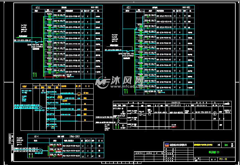 一套完整的厂房电气设计图