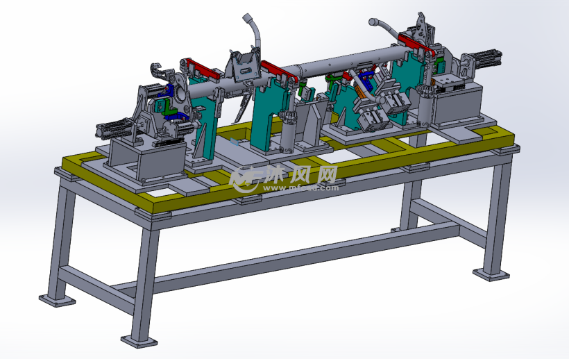 管料焊接工装夹具设计模型 - solidworks小五金