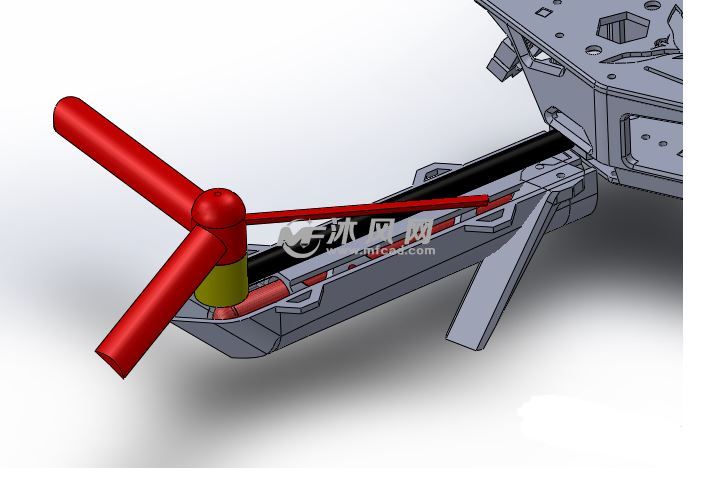 组装式四旋翼玩具飞机 - solidworks玩具公仔类