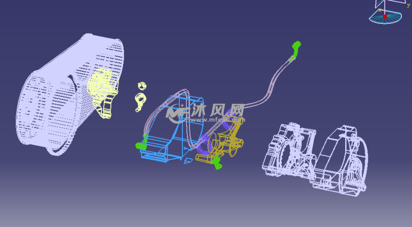 列车驱动机制设计模型(机械原理) - catia机械设