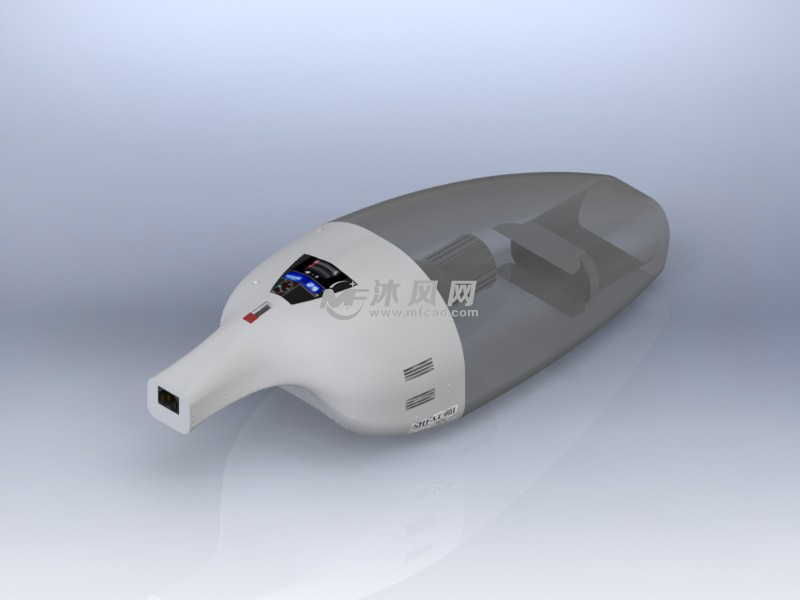 简易真空吸尘器模型 - catia生活用品模型