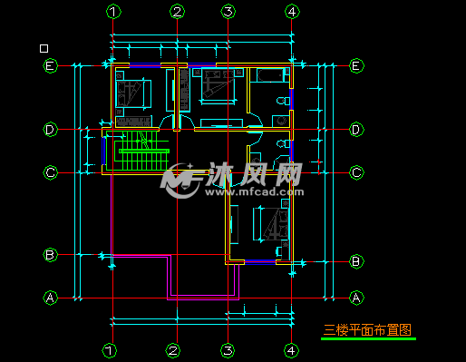 三层独栋内室,占地面积129平方米,建筑房屋10别墅高度图纸图片