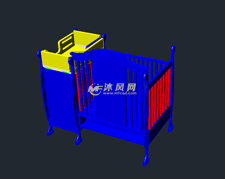 CAD婴儿床模型 - AutoCAD其他类别图纸