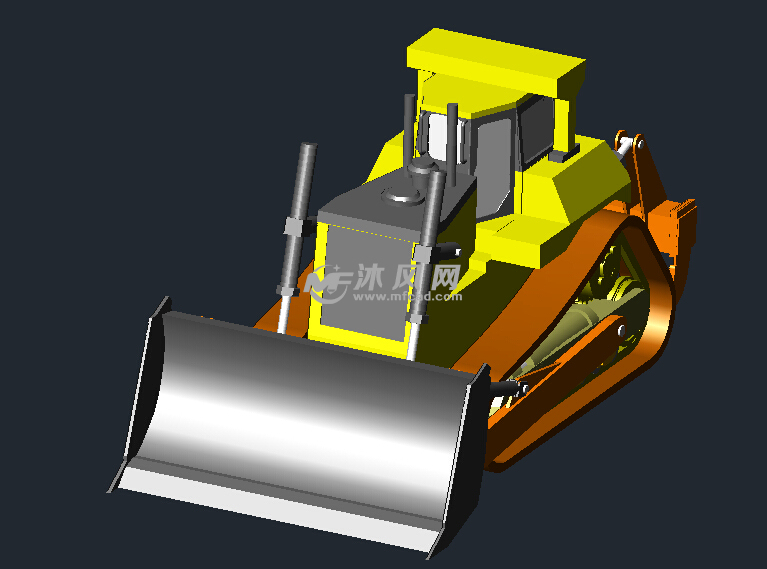 推土机模型整体结构