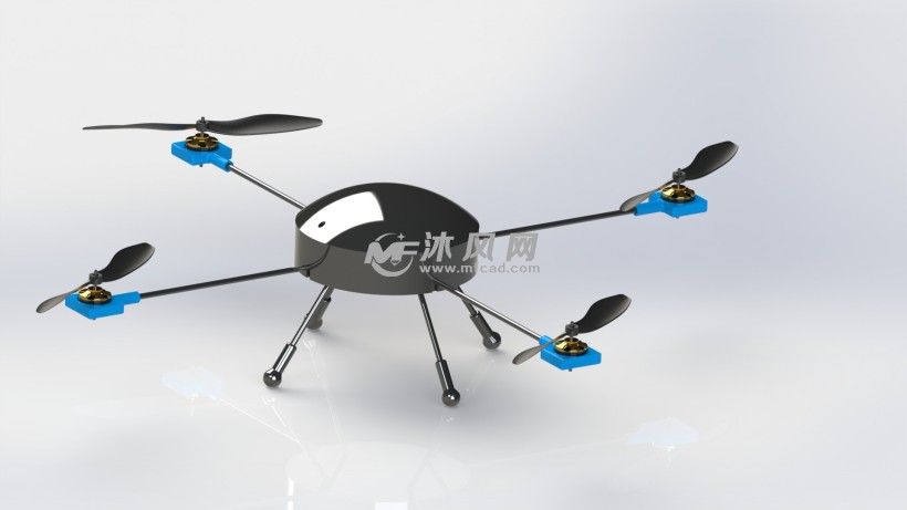 高空飞行无人机设计模型 - solidworks生活用品