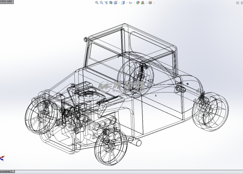 概念玩具车设计模型 - solidworks玩具公仔类模