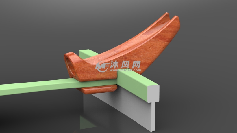 (独木舟)鱼竿支架设计模型 - solidworks生活用