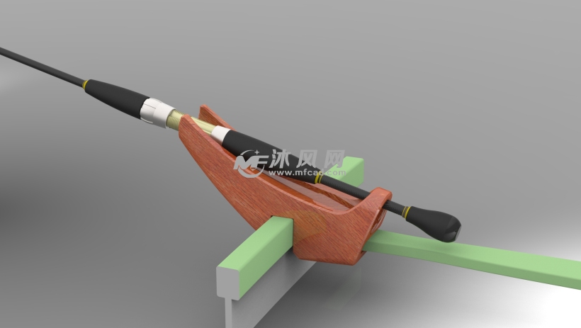 (独木舟)鱼竿支架设计模型 - solidworks生活用
