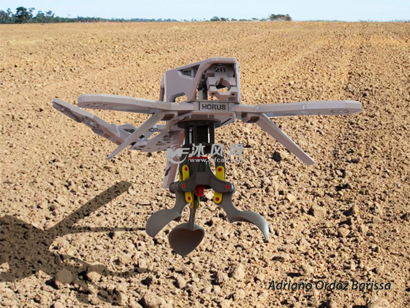 带GPS定位的智能无人机土壤采集器(机械手)(