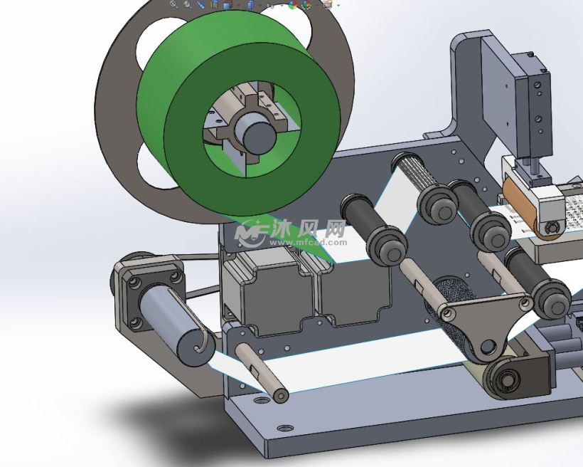 贴标机供料器 - solidworks机械设备模型下载