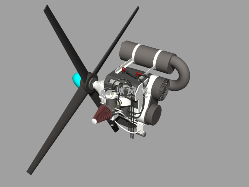 直升机(引擎)发动机设计模型
