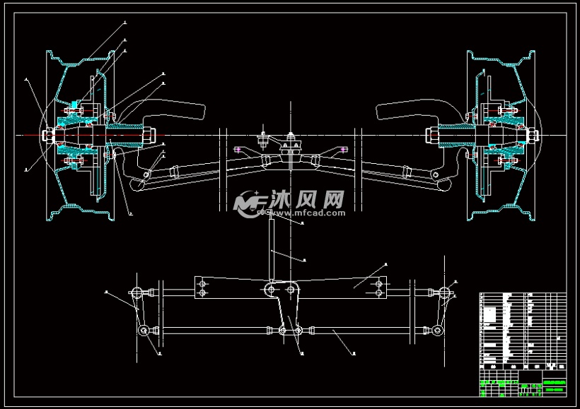 hkd640微型客车设计(前桥,前悬架与转向系设计)