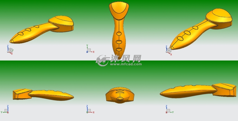 小型按摩器外观造型设计