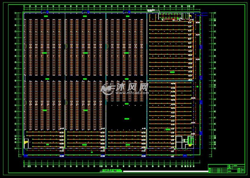 物流配送中心仓库电气设计施工图 - AutoCAD商