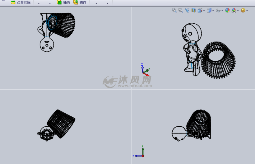 创意人形灯设计模型 - solidworks生活用品类模型下载 ...