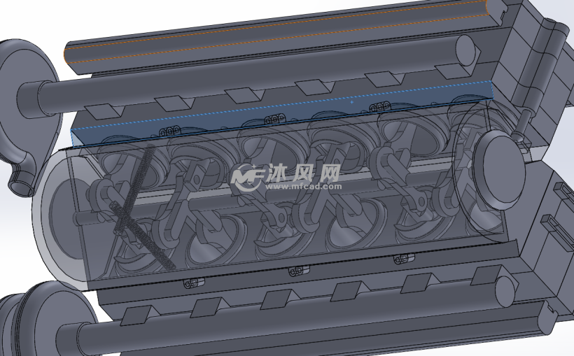 蒸气火车头内燃机发动机模型