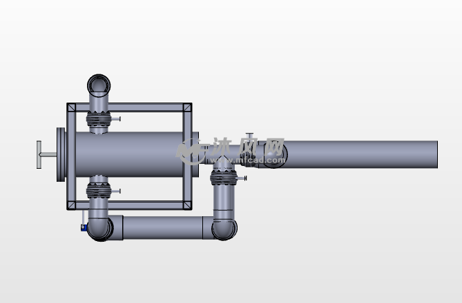 立式过滤器组 - solidworks机械设备模型下载 - 沐风