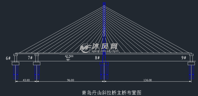 双塔双索面斜拉桥施工图集