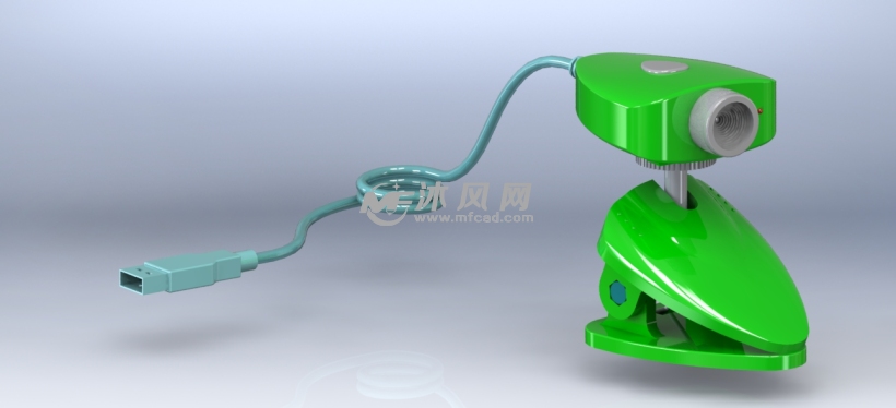 视频摄像头设计模型 - solidworks电脑周边类模