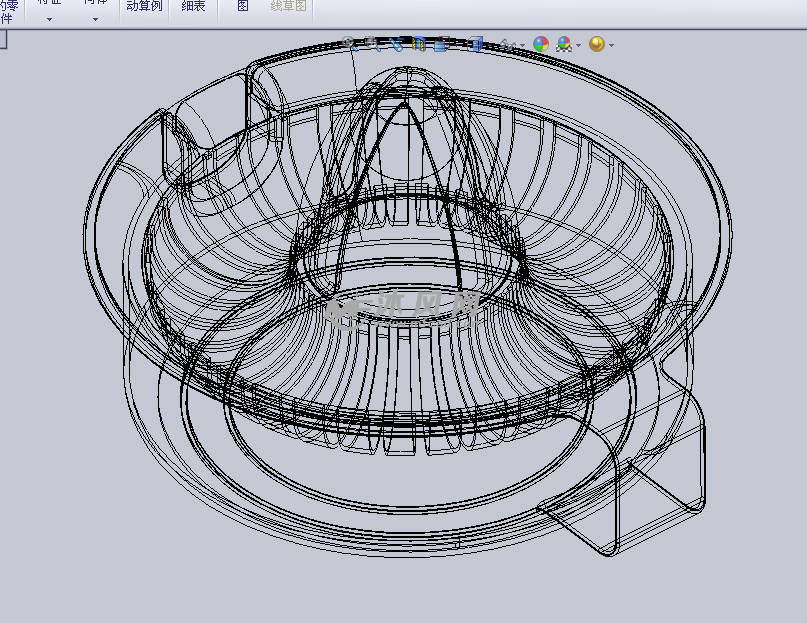 手动柑橘榨汁机设计模型 - solidworks机械设备