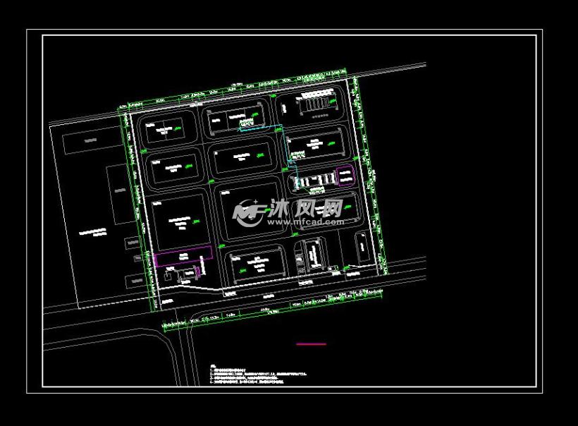 化工厂可燃气体消防报警施工设计图 - AutoCA