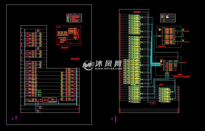 金融中心商业大厦弱电智能化建筑施工系统图 