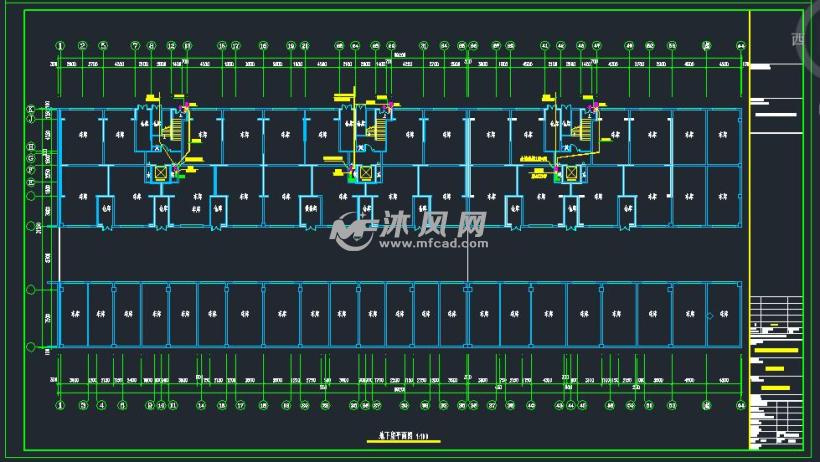 金御华府小区带地下停车场电气施工图