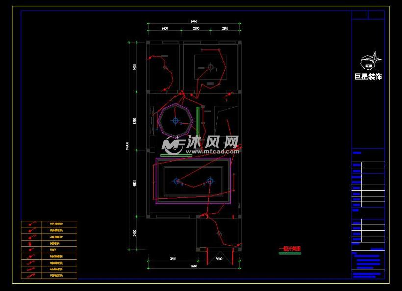 住宅小区排屋水电施工平面设计图