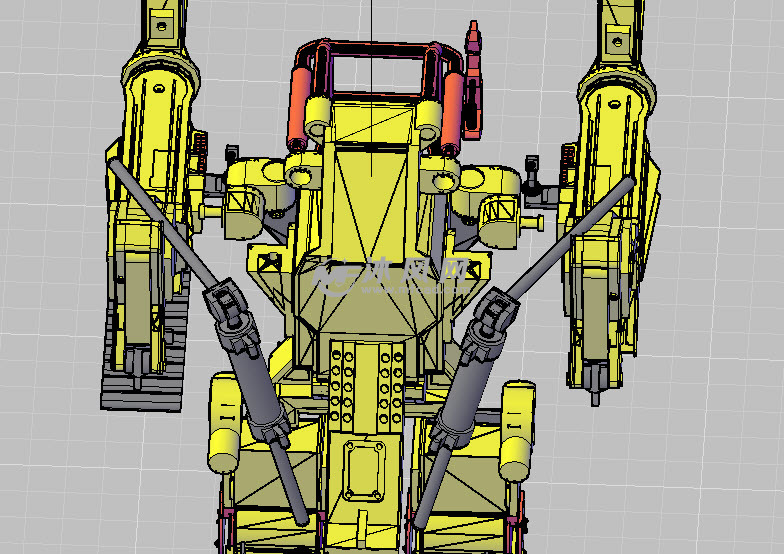 卡特彼勒 p5000搬运机器人 - AutoCAD起重与