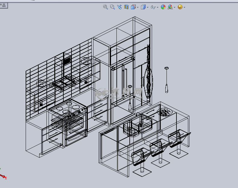 厨房机械家具设计模型-solidworks生活用品类全套设计3d设计大赛图片